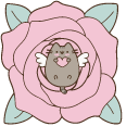 Pusheen and Tender Flowers