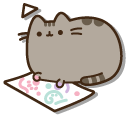 Pusheen Artist and a Paint Tube