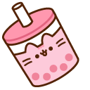 Pusheen Bubble Tea and Strawberry Milk