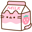 Pusheen Bubble Tea and Strawberry Milk