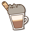 Pusheen Cappuccino and Pip Coffee