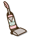 Pusheen Confused Pip and a Vacuum Cleaner