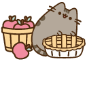 Pusheen Cooking an Apple Pie