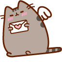 Pusheen Cupid and Love Letter