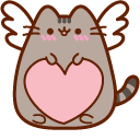 Pusheen Cupid and Love Letter
