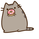 Pusheen Eating Donut