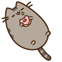 Pusheen Eating Donut