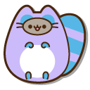 Pusheen in Owl and Raccoon Costumes