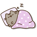 Pusheen Napping under a Blanket