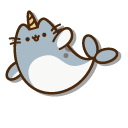 Pusheen Narwhal and Seal