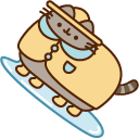 Pusheen on Rainy Day