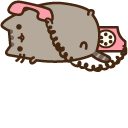 Pusheen on the Phone