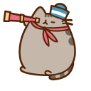 Pusheen Sailor with a Spyglass