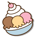 Pusheen Stormy and a Bowl of Ice Cream