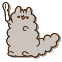 Pusheen Stormy and a Bowl of Ice Cream