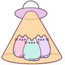 Pusheen UFO and Donuts