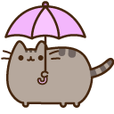 Pusheen with Umbrella