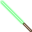 Pusheen Yoda and Lightsaber