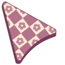 Checkered Retro Pattern with Flowers