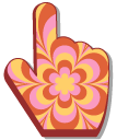Trippy Infinite Flower Retro Pattern