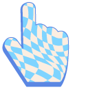 Wavy Checkered Retro Pattern