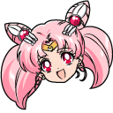 Sailor Moon Sailor Chibi Moon and Pink Moon Rod