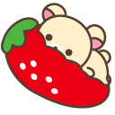 Cute Rilakkuma Korilakkuma with Strawberry