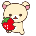 Cute Rilakkuma Korilakkuma with Strawberry