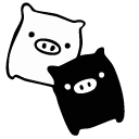 San-X Monokuro Boo Pigs