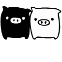 San-X Monokuro Boo Pigs