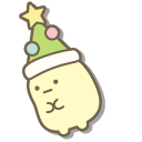 San-X Penguin and Tapioca in Christmas Tree Costumes