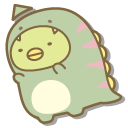 San-X Penguin and Tokage in Dinosaur Onesies