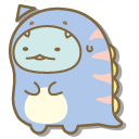 San-X Penguin and Tokage in Dinosaur Onesies
