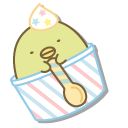 San-X Penguin and Tokage Sitting in Ice Cream Cups