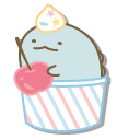 San-X Penguin and Tokage Sitting in Ice Cream Cups