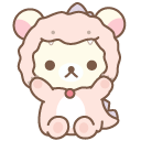 San-X Rilakkuma and Korilakkuma in Dino Costumes