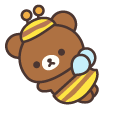 San-X Rilakkuma Chairoikoguma Playing in a Garden