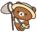San-X Rilakkuma Chairoikoguma Playing in a Garden