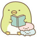 San-X Sumikko Gurashi Penguin with a Book