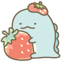 San-X Sumikko Gurashi Strawberry Nisetsumuri and Tokage