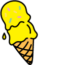 Pochacco and Banana Ice Cream