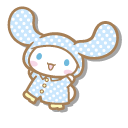 Sanrio Cinnamoroll in a Raincoat and with an Umbrella