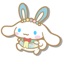 Sanrio Cinnamoroll with Bunny Ears and Easter Basket