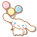 Sanrio Cinnamoroll with Colorful Balloons