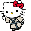 Sanrio × Jujutsu Kaisen Hello Kitty and Sukuna