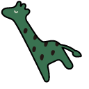 Sanrio Kirin Green Giraffe