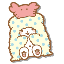 Sanrio Marumofubiyori Moppu and Kanikama