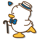Sanrio Pekkle with his Cane and Hat