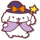 Sanrio Pompompurin and Macaroon in Halloween Costumes