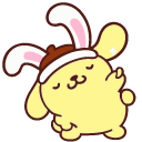 Sanrio Pompompurin in Bunny and Mouse Hats